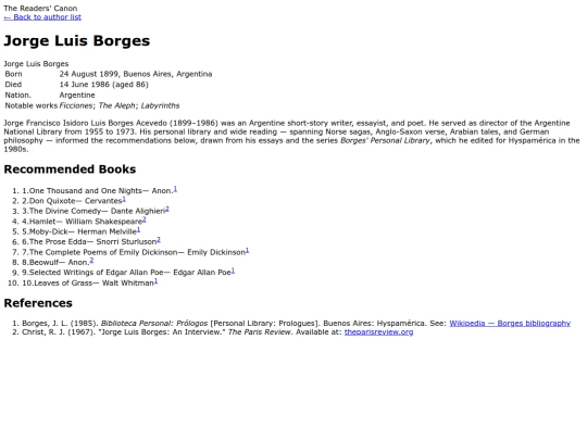 borges screenshot