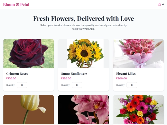 Project/Bloom & Petal - Online Flower Shop/in screenshot