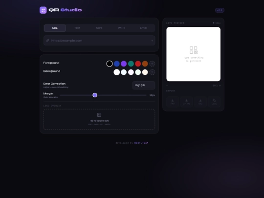 Project/QR CODE /QR_Studio_Mobile screenshot
