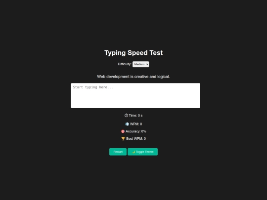 Project/Typing Speed Test/Type screenshot