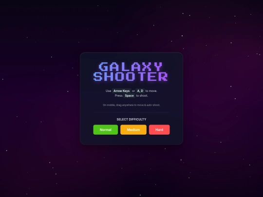 WEB_GAMES/Space Shooter/galaxy_shooter screenshot
