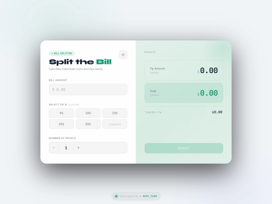 web apps /Bill Splitter/bill-splitter-enhanced screenshot