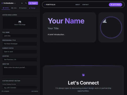web apps /portfolio_builder/portfolio_builder_v2 screenshot