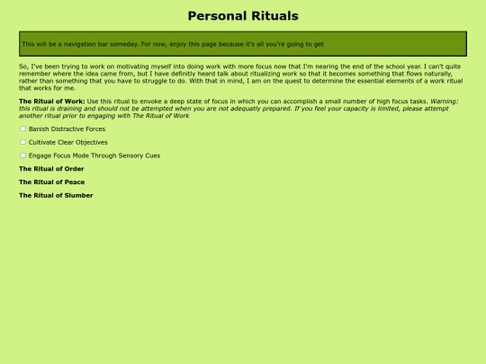 Personal-rituals screenshot