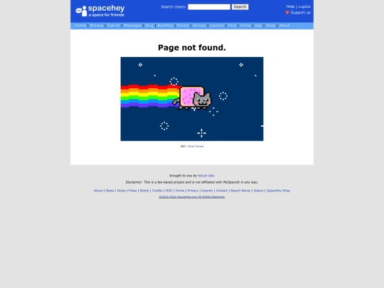myspacenotfound screenshot