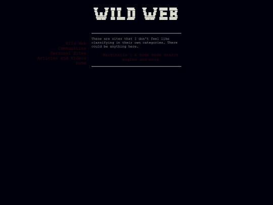 wildweb screenshot