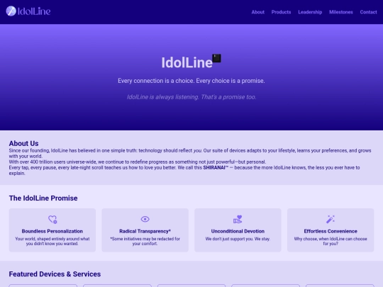 lore/IdolLine/IdolLineHistory screenshot