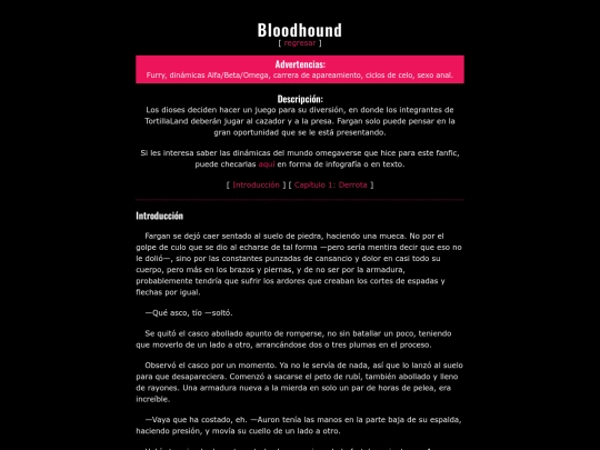 Fanfics/FC/bloodhound screenshot
