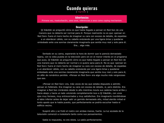 Fanfics/SN/cuandoquieras screenshot