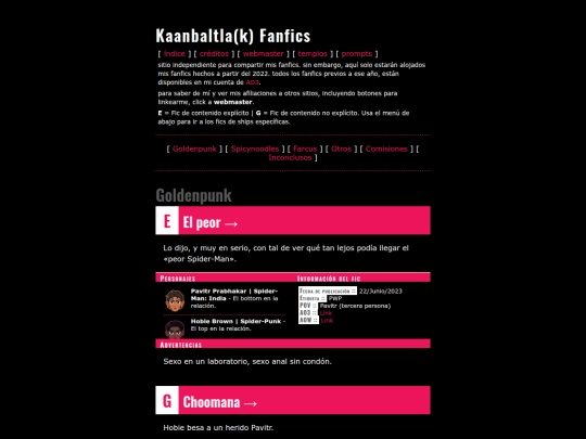 index screenshot
