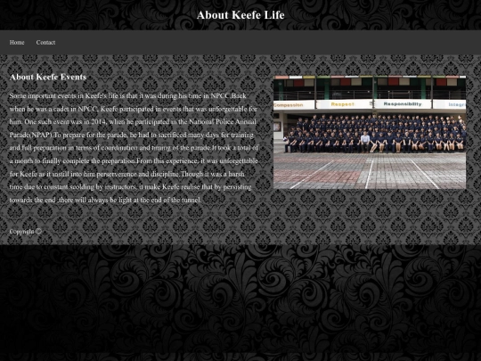 Important events screenshot