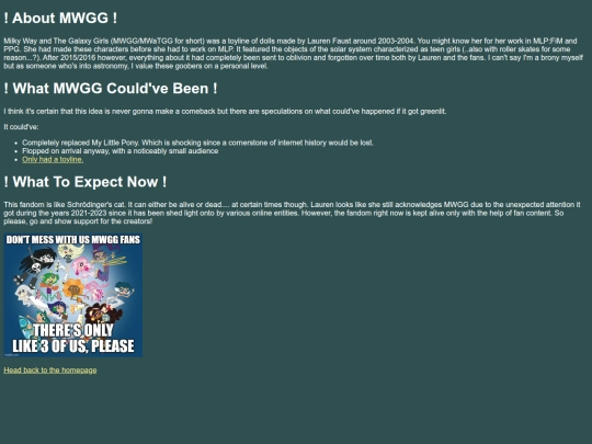 info screenshot