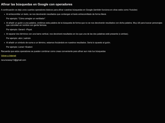 internet/operadoresgoogle screenshot