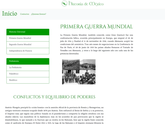 proyecto/Paginas/PrimeraGuerra screenshot