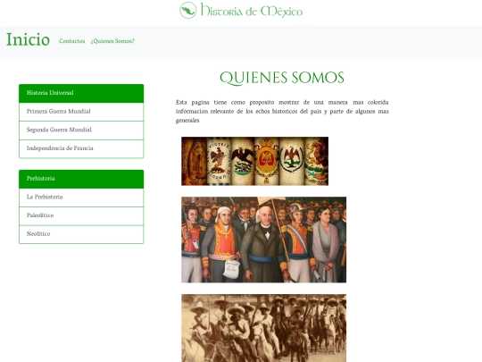 proyecto/Paginas/QuienesSomos screenshot