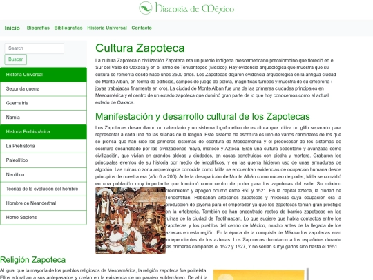 pruebaBueno/Paginas/CulturaZapoteca screenshot