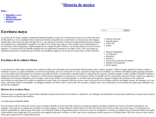 pruebas/Paginas/EscrituraMaya screenshot