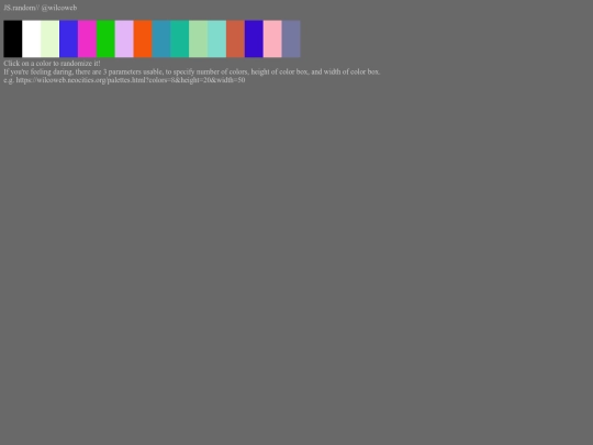palettes screenshot