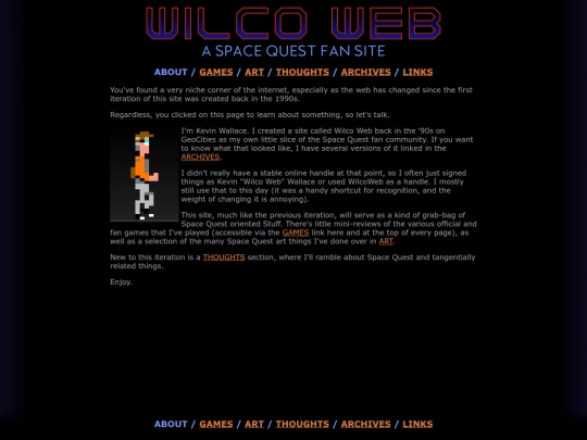 wilcoweb/about screenshot