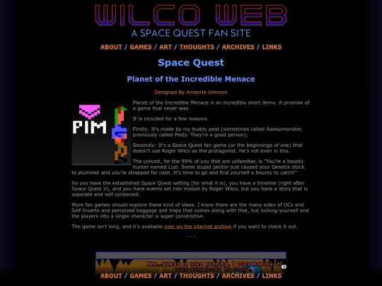 wilcoweb/games/fan-pim screenshot