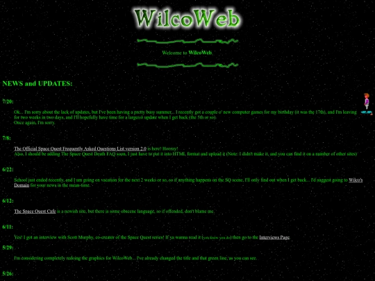 wilcoweb_archive/indexa screenshot