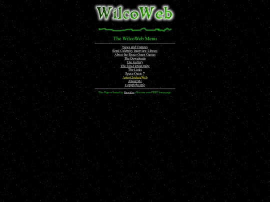 wilcoweb_archive/menu screenshot