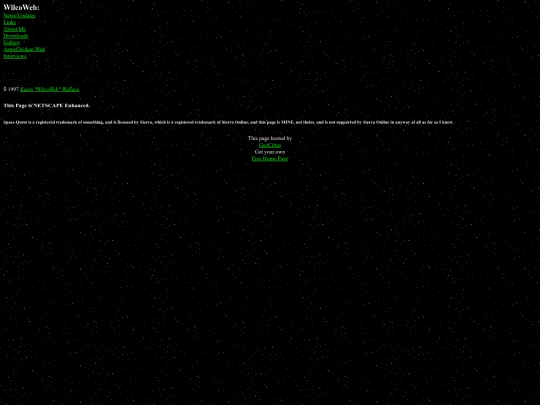 wilcoweb_archive/sidebar screenshot
