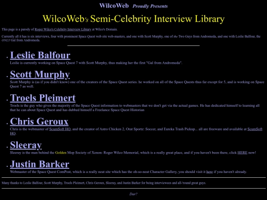wilcoweb_archive2/interviews screenshot