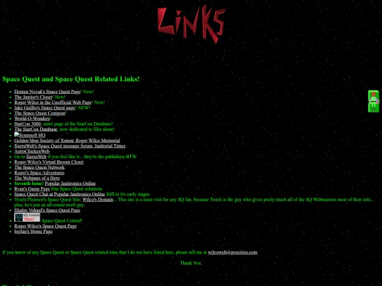 wilcoweb_archive2/links screenshot