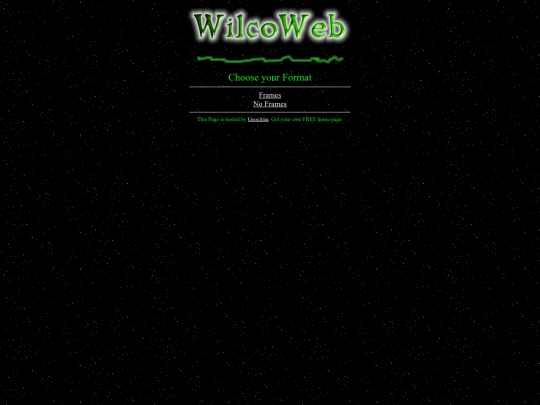 wilcoweb_archive2/oldindex screenshot