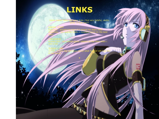 links screenshot