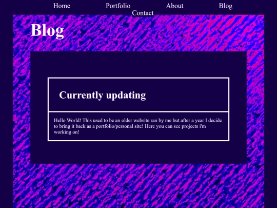 blog screenshot