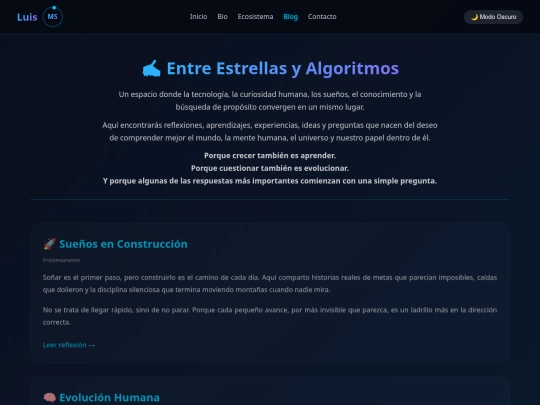 luisms/blog screenshot