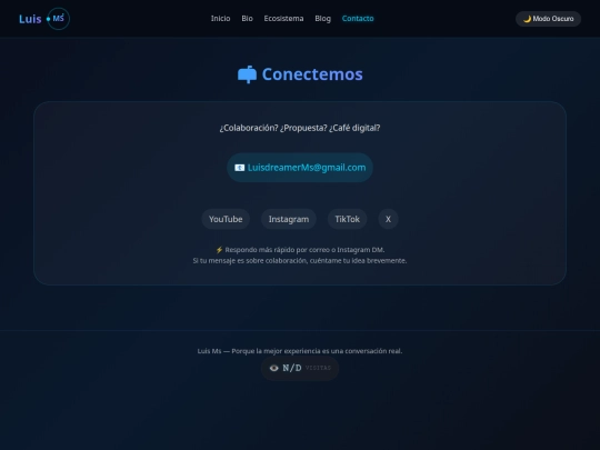 luisms/contacto screenshot
