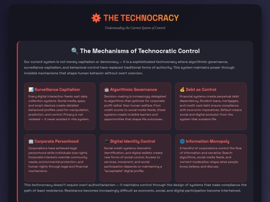 technocracy screenshot