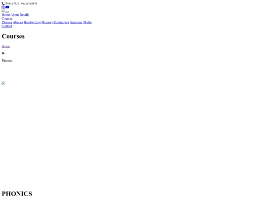 iBrain/html/phonics screenshot