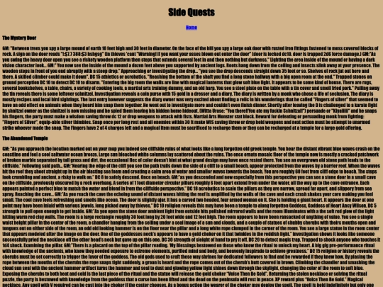 Sidequests screenshot