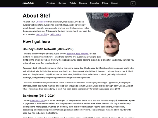 about/stef screenshot
