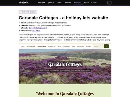examples/garsdale-cottages screenshot