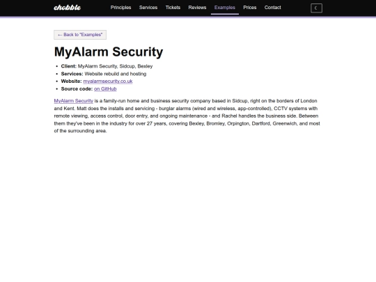 examples/myalarm-security screenshot