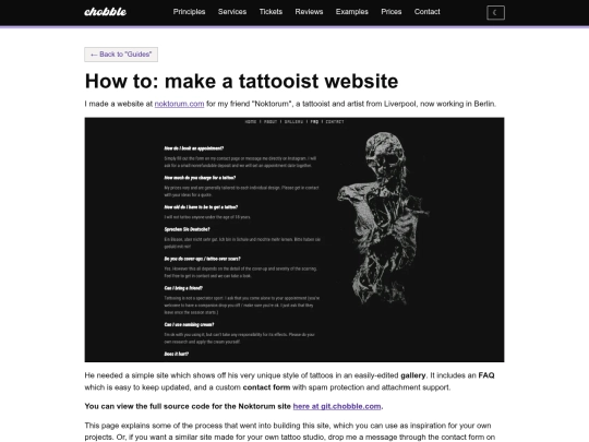 guides/building-a-tattooist-website screenshot