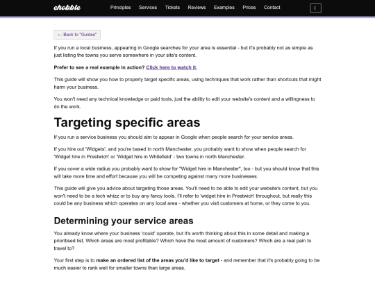 guides/targeting-specific-areas screenshot