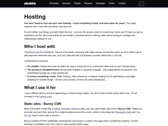 hosting screenshot