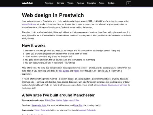 prestwich/web-design screenshot
