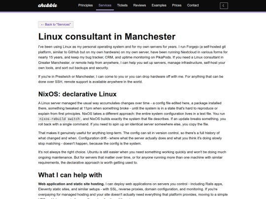 services/linux-consultant screenshot