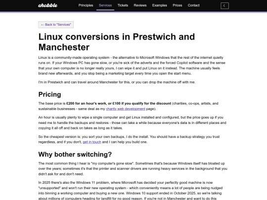 services/linux-conversions screenshot