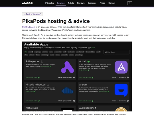 services/pikapods-help screenshot