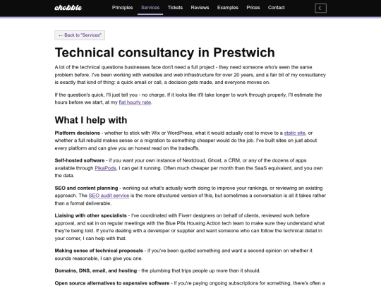 services/technical-advice screenshot