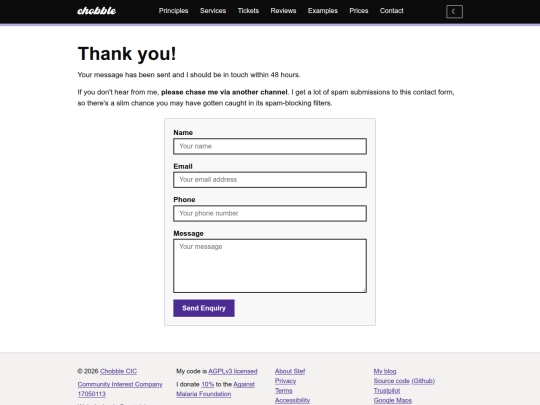 thank-you screenshot