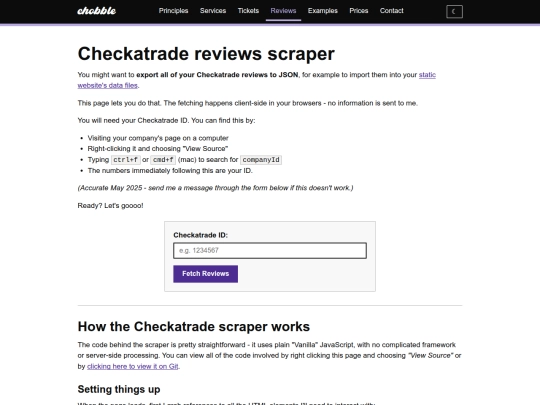 tools/checkatrade-reviews screenshot